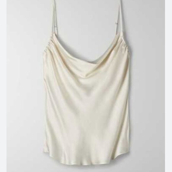 Wilfred Allusion Satin Camisole in Light Birch - Picture 1 of 4